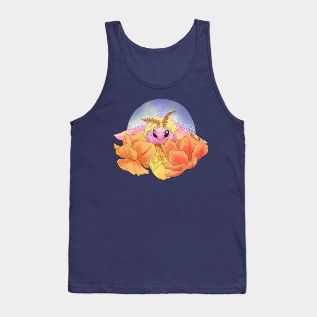 Rosy Maple Moth Tank Top by Lustrous Art & Design